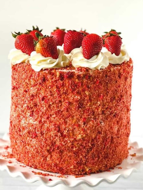 Strawberry Crunch Cake Recipe Recipe Delight Corner